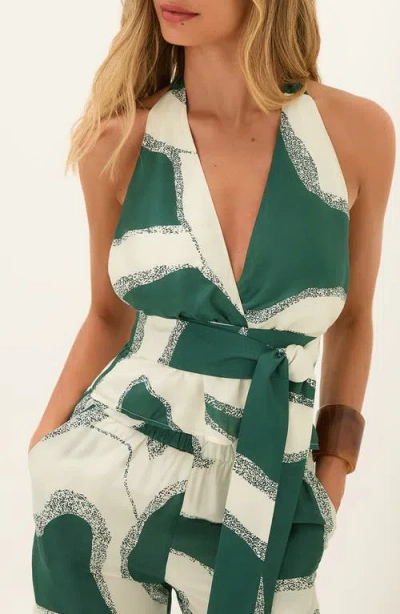 Vix Paula Hermanny Enigma Leila Cover-up Halter Top In Multi