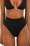 Vix Paula Hermanny Firenze Camille High Waist Bikini Bottoms In Black