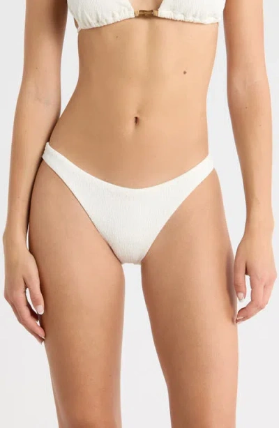Vix Paula Hermanny Firenze Crinkle Basic Bikini Bottoms In White