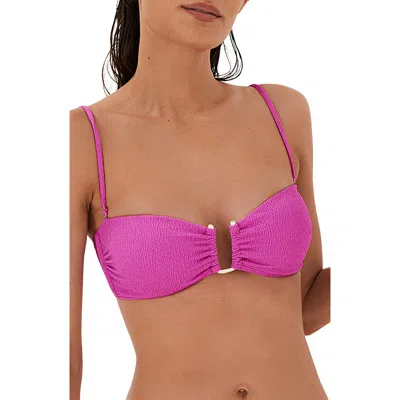 Vix Paula Hermanny Firenze Jill Bandeau Bikini Top In Pink
