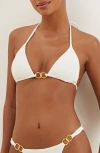 Vix Paula Hermanny Firenze Jolie Triangle Bikini Top In White