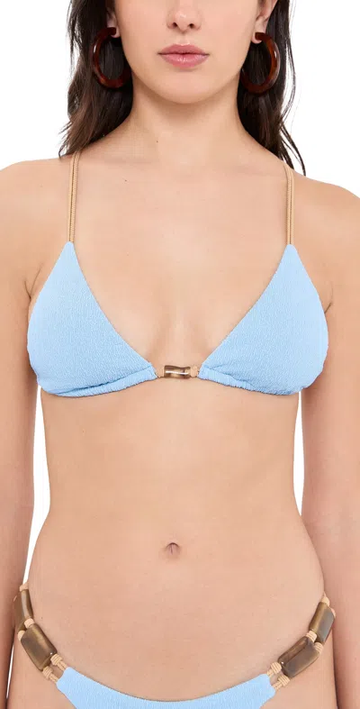 Vix Paula Hermanny Firenze Lesley T-back Bikini Top Blue