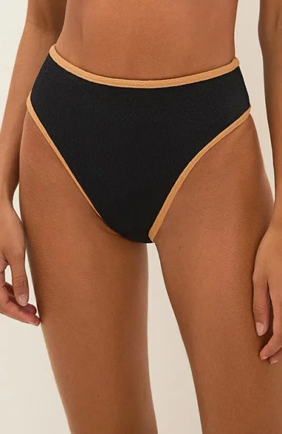 Vix Paula Hermanny Firenze Lily Gigi High Waist Bikini Bottoms In Black