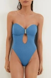 Vix Paula Hermanny Firenze Lori Textured One-piece Swimsuit