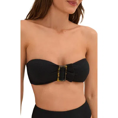 Vix Paula Hermanny Firenze Sade Bandeau Bikini Top In Black