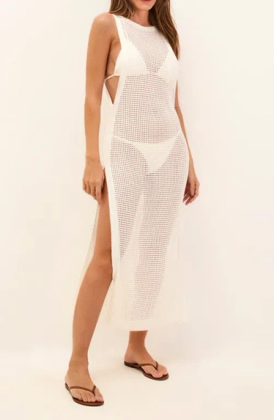 Vix Paula Hermanny Hanna Sheer Cover-up Dress In White