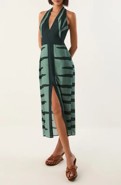 Vix Paula Hermanny Ina Print Halter Sundress In Multi