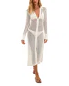 Vix Paula Hermanny Jenne Chemise Swim Cover-up In White