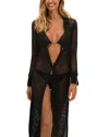 Vix Paula Hermanny Jenne Knit Cover Up In Black