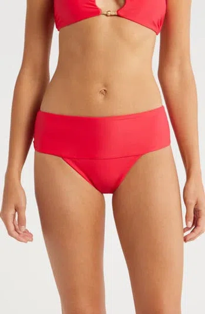 Vix Paula Hermanny Jessica High Waist Bikini Bottoms In Red