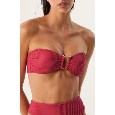 Vix Paula Hermanny Jill Bandeau Bikini Top In Pink