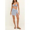 Vix Paula Hermanny Karen Cover-up Miniskirt In Blue
