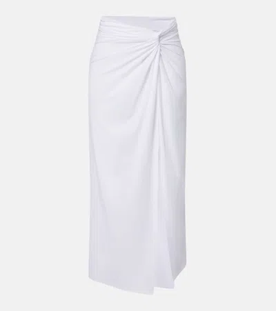 Vix Paula Hermanny Karen Cover-up Midi Skirt In White