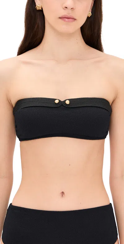 Vix Paula Hermanny Lian Bandeau Bikini Top Black