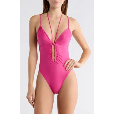 Vix Paula Hermanny Mag One-piece Swimsuit In Pink