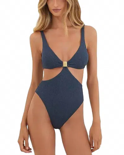 Vix Paula Hermanny Mayra Cut Out One Piece Swimsuit In Bayside In Blue