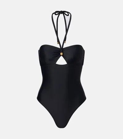 Vix Paula Hermanny Meera Halterneck Swimsuit In Black