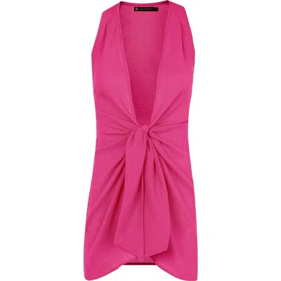 Vix Paula Hermanny Mita Cover-up Dress In Pink
