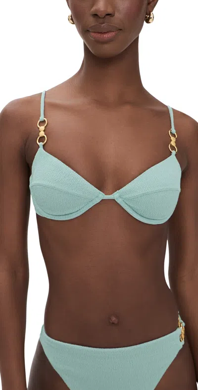 Vix Paula Hermanny Nell Lais Bikini Top Green