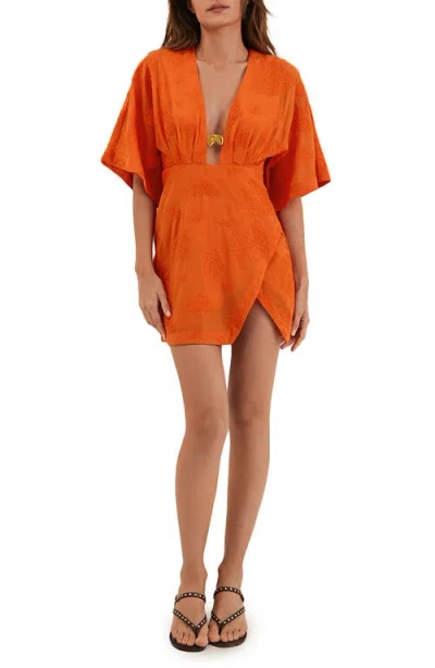 Vix Paula Hermanny Pietra Cotton Cover-up Minidress