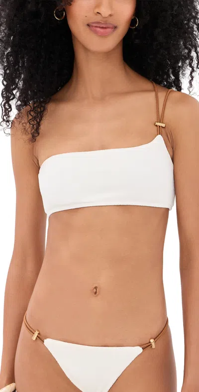 Vix Paula Hermanny Pixie Bikini Top In White