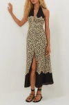 Vix Paula Hermanny Poeme Tyla Halter Neck Cover-up Dress In Multi