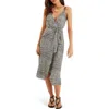 Vix Paula Hermanny Ravine Carly Midi Cover-up Wrap Dress