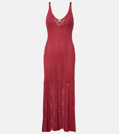 Vix Paula Hermanny Reese Midi Dress In Red