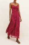 Vix Paula Hermanny Roseate Eira Cover-up Maxi Dress In Pink