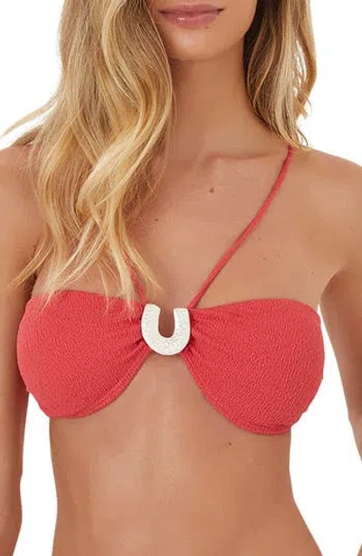 Vix Paula Hermanny Sami Bandeau Bikini Top In Red