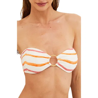 Vix Paula Hermanny Sandstone Joy Bandeau Bikini Top In White