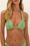 Vix Paula Hermanny Scandal Bia Tube Bikini Top In Green