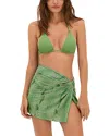 Vix Paula Hermanny Scandal Karen Cover Up Skirt In Green