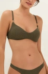 Vix Paula Hermanny Solaro Vivian Bikini Top In Green
