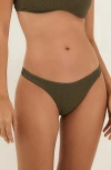 Vix Paula Hermanny Solid Bikini Bottoms In Green