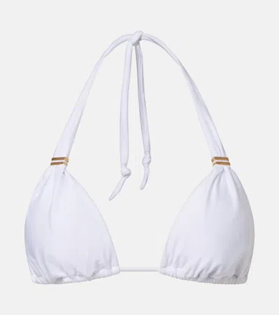 Vix Paula Hermanny Solid Bikini Top In White