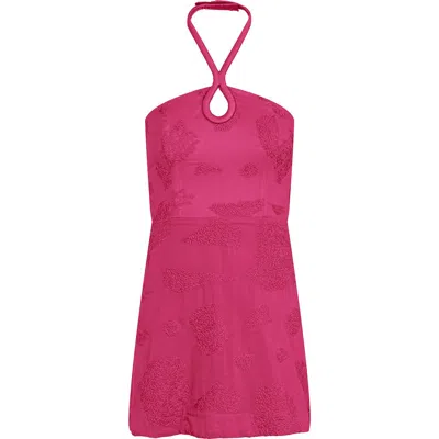 Vix Paula Hermanny Solid Jordana Cover-up Dress In Pink