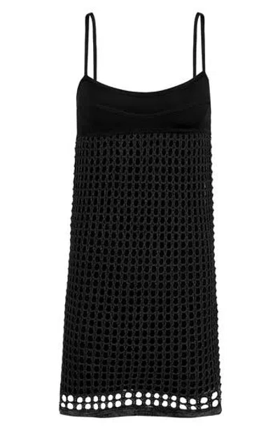 Vix Paula Hermanny Solid Tidsy Cover-up Dress In Black