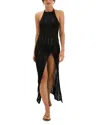 Vix Paula Hermanny Vix Knit Halter Cover-up In Black
