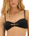 Vix Paula Hermanny Vix Solaro Bandeau Bikini Top In Black