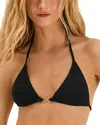 Vix Paula Hermanny Vix Solaro Triangle Bikini Top In Black