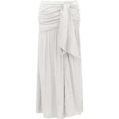Vix Paula Hermanny Zoe Cover-up Maxi Skirt In White
