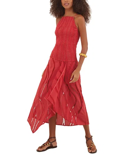 Vix Raspberry Belle Midi Dress In Brown