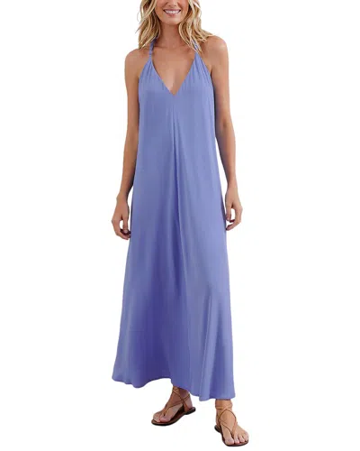 Vix Remi Long Dress In Blue