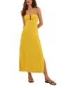 Vix Renda Midi Dress Swim Cover-up In Yellow