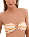 Vix Sandstone Joy Bandeau Bikini Top In Multi