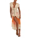 Vix Sandstone Sasha Swim Cover-up Dress In Multi