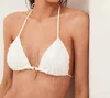 Vix Scales Diara Ripple Top In Off White In White
