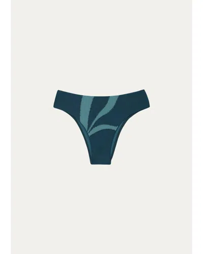 Vix Selma Lindsay Beaded Bikini Bottoms In Blue