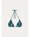 Vix Selma Triangle Bikini Top In Blue